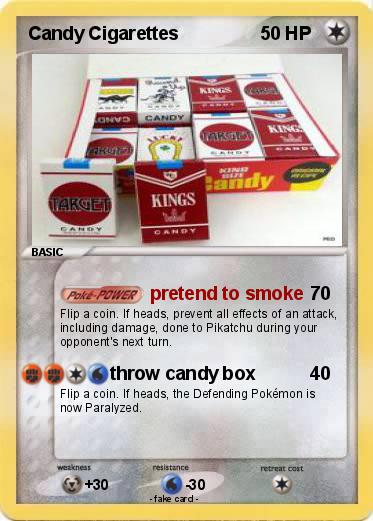 Pokemon Candy Cigarettes