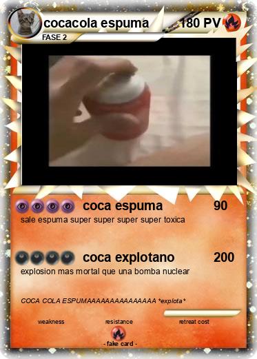 Pokemon cocacola espuma