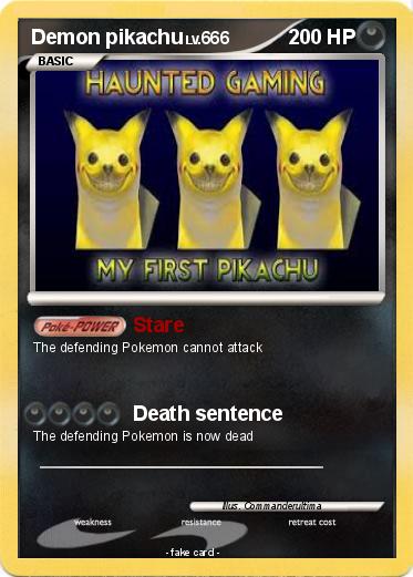 Pokemon Demon pikachu