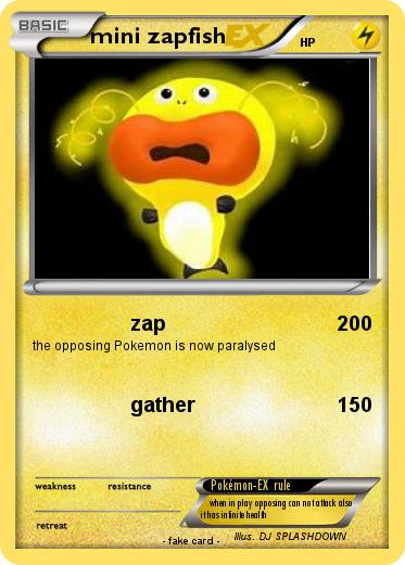 Pokemon mini zapfish