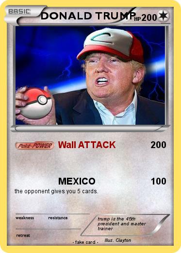 Pokemon DONALD TRUMP