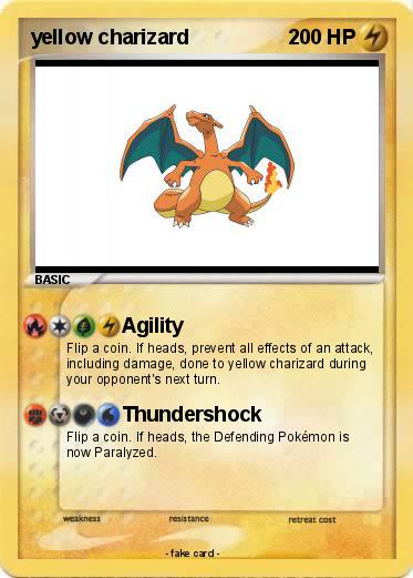Pokemon yellow charizard