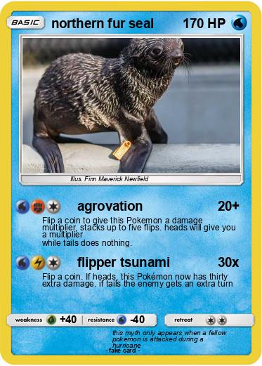 Pokemon northern fur seal