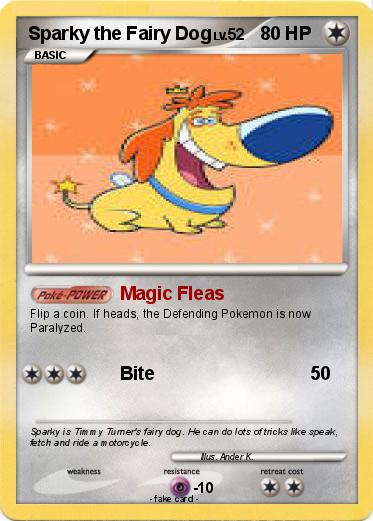 Pokemon Sparky the Fairy Dog