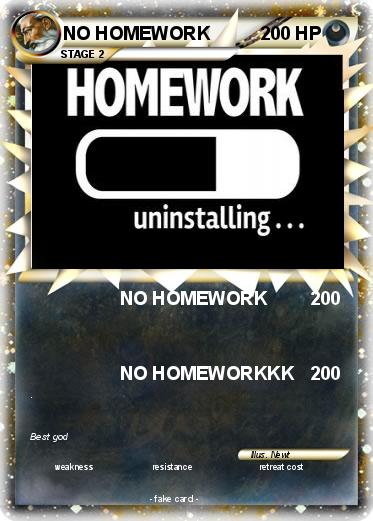 Pokemon NO HOMEWORK