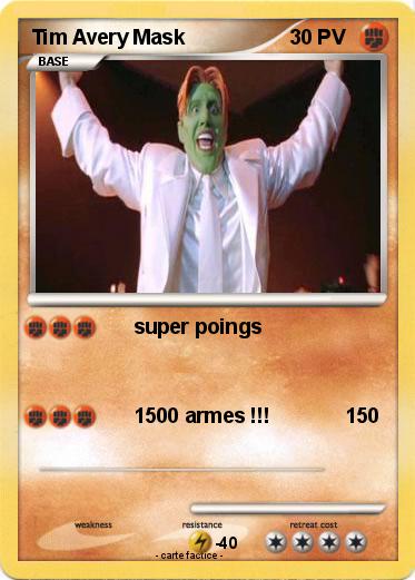 Pokemon Tim Avery Mask