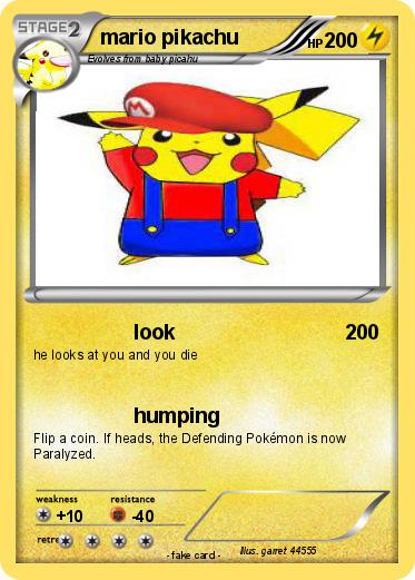 Pokemon mario pikachu