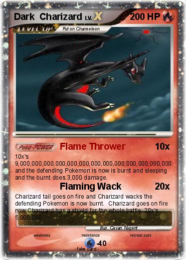 Pokemon Dark  Charizard