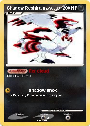Pokemon Shadow Reshiram