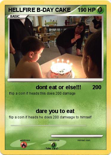 Pokemon HELLFIRE B-DAY CAKE