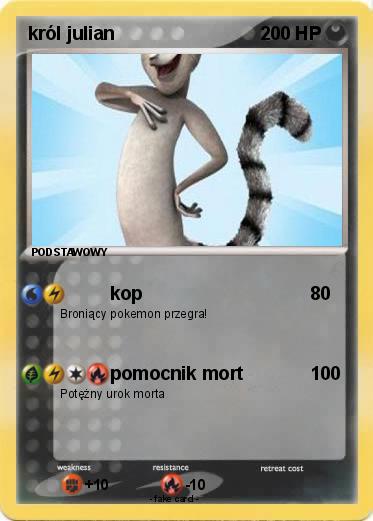 Pokemon król julian