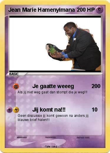 Pokemon Jean Marie Hamenyimana