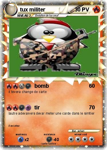 Pokemon tux militer