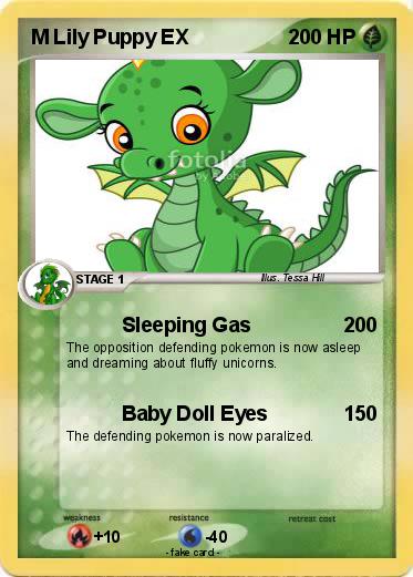 Pokemon M Lily Puppy EX