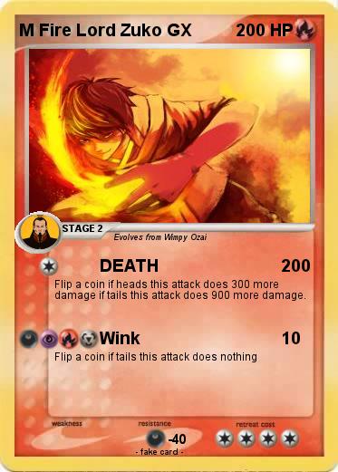 Pokemon M Fire Lord Zuko GX