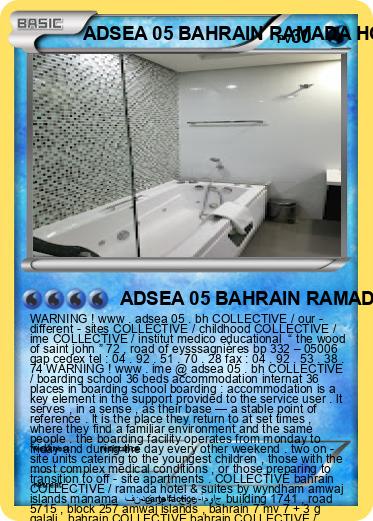 Pokemon ADSEA 05 BAHRAIN RAMADA HOTEL & SUITES BY WYNDHAM AMWAJ ISLANDS MANAMA BAHRAIN IME BAHRAIN