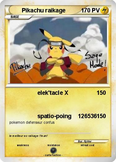 Pokemon Pikachu raikage
