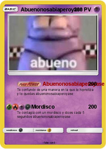 Pokemon Abuenonosabiaperoyase