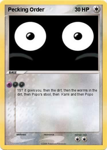 Pokemon Pecking Order 
