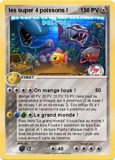 Pokemon les super 4 poissons !