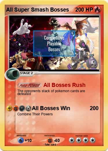 Pokemon All Super Smash Bosses