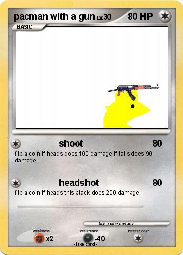 Pokemon pacman with a gun
