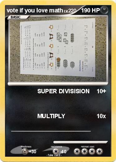 Pokemon vote if you love math