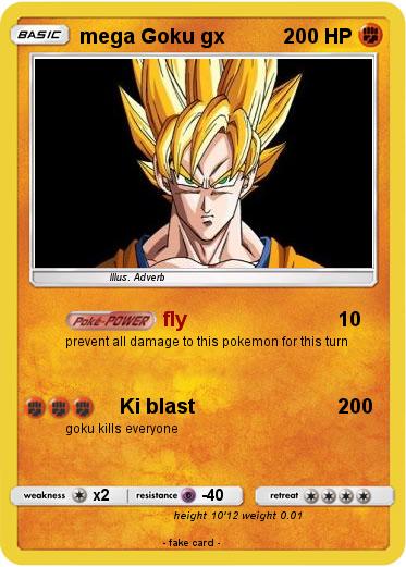 Pokemon mega Goku gx