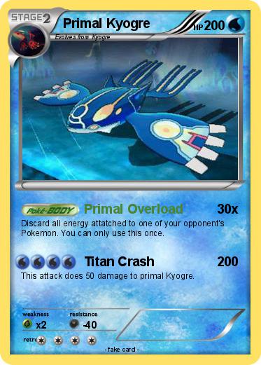 Pokemon Primal Kyogre