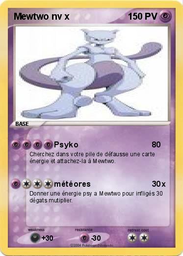 Pokemon Mewtwo nv x