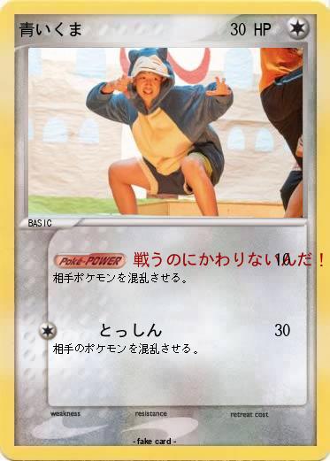 Pokemon 青いくま