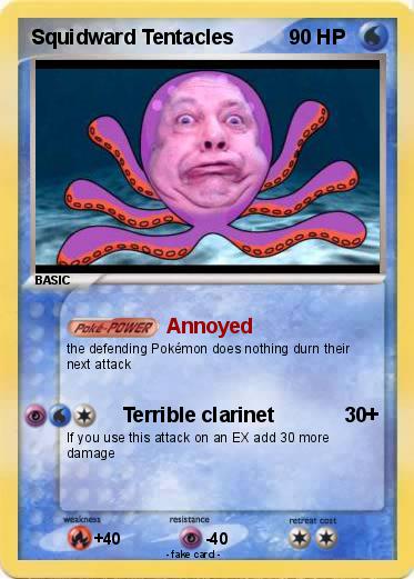 Pokemon Squidward Tentacles