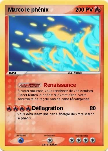 Pokemon Marco le phénix