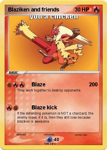 Pokemon Blaziken and friends