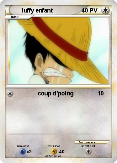 Pokemon luffy enfant