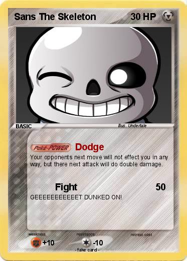 Pokemon Sans The Skeleton