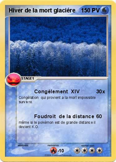 Pokemon Hiver de la mort glaciére 
