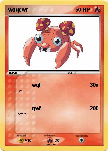 Pokémon wdqewf - wqf - My Pokemon Card