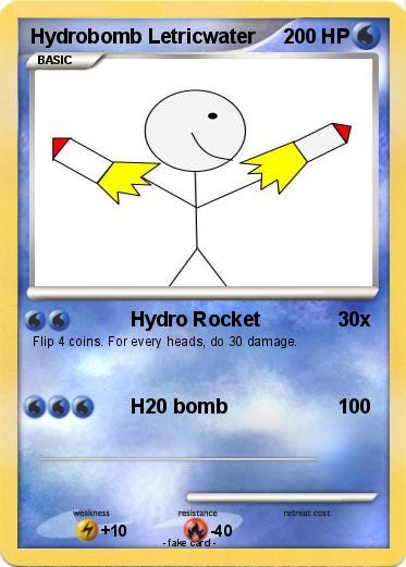 Pokemon Hydrobomb Letricwater