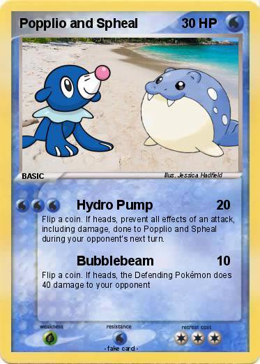 Pokemon Popplio and Spheal