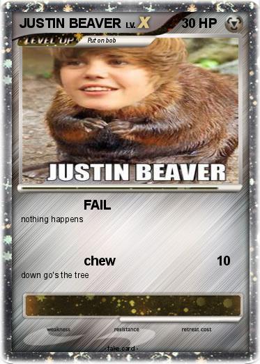 Pokemon JUSTIN BEAVER