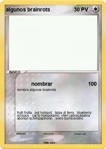 Pokemon algunos brainrots