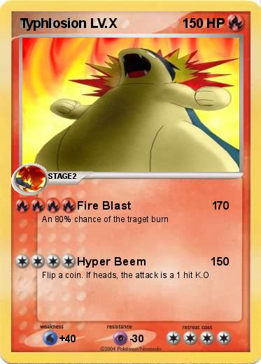 Pokemon Typhlosion LV.X                
