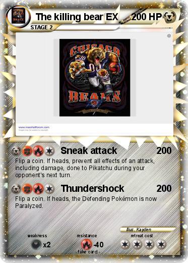 Pokemon The killing bear EX