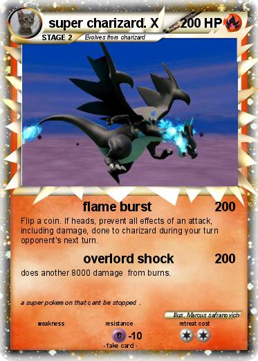 Pokemon super charizard. X