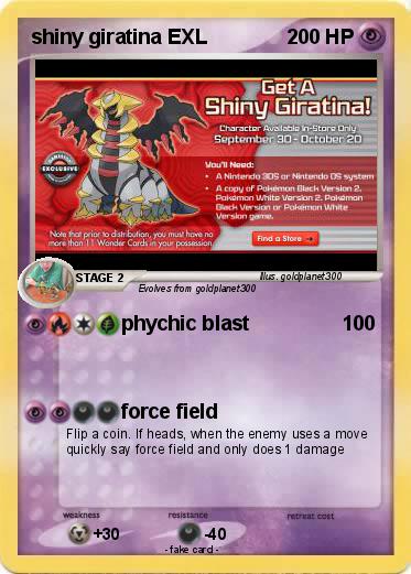 Pokemon shiny giratina EXL
