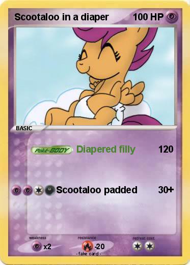 Pokemon Scootaloo in a diaper