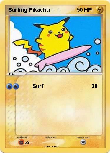 Pokemon Surfing Pikachu