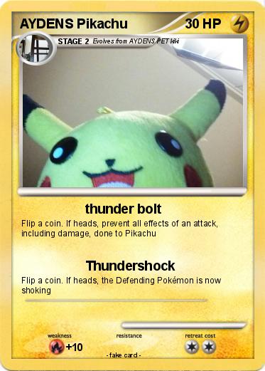 Pokemon AYDENS Pikachu