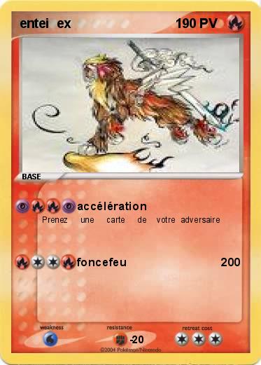 Pokemon entei  ex                             1